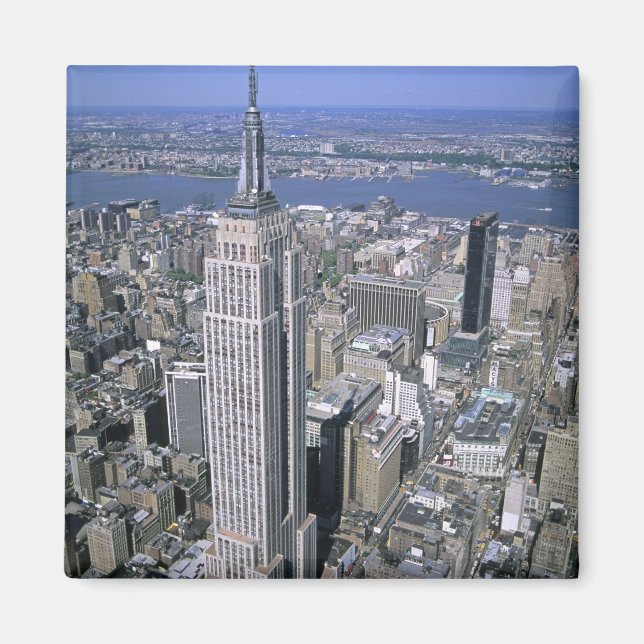 Aimant Vue aérienne de l'Empire State Building et (Devant)