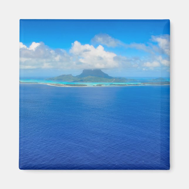 Aimant Vue aérienne sur l'aimant Bora Bora (Devant)