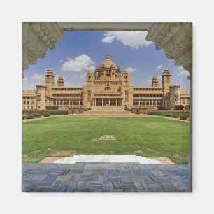 Aimant Vue arrière de l'hôtel Umaid Bhawan Palace, Jodjpu