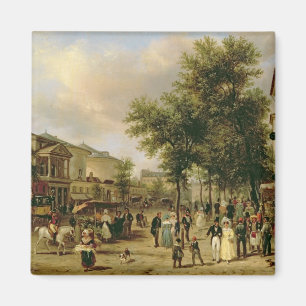 Aimant Vue de boulevard Montmartre, Paris, 1830