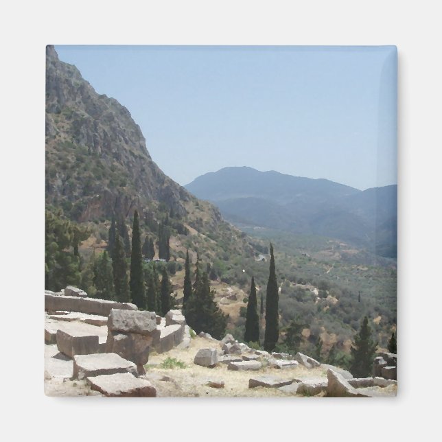 Aimant Vue de Delphi, Grèce (Devant)