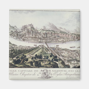 Aimant Vue de la capitale et de la forteresse de