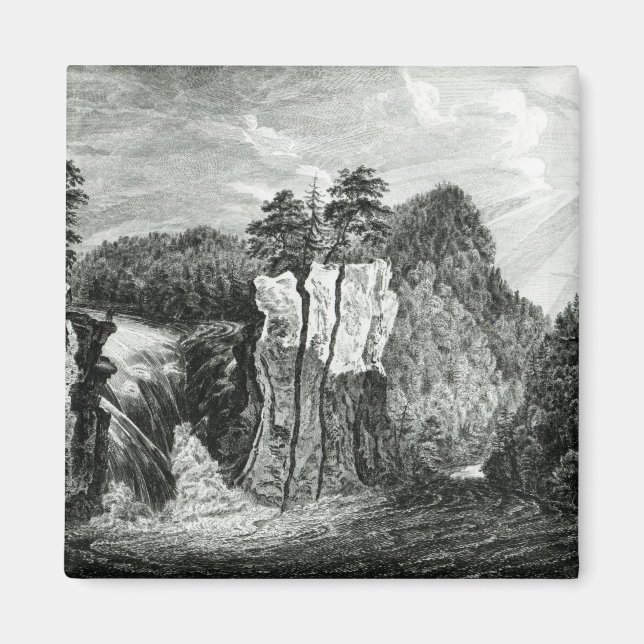 Aimant Vue de la cascade de Passaic River, New Jersey (Devant)