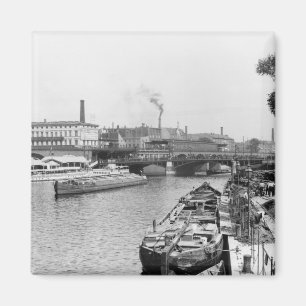 Aimant Vue de la fête de rivière, Berlin, c.1910