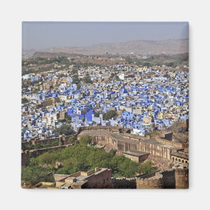 Aimant Vue de la ville bleue depuis le fort de Mehrangarh