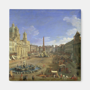 Aimant Vue de Piazza Navona, Rome