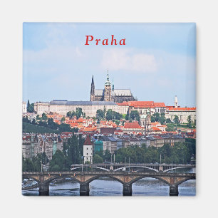 Aimant Vue de Prague de la forteresse de Vyšehrad