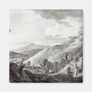 Aimant Vue de Tarquinia et de Corneto