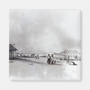 Aimant Vue de Valparaiso, 1834