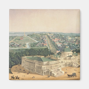 Aimant Vue de Washington, pub. par E. Sachse et Cie.,