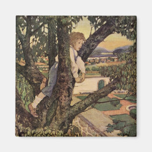 Aimant Vue des arbres par Jessie Willcox Smith