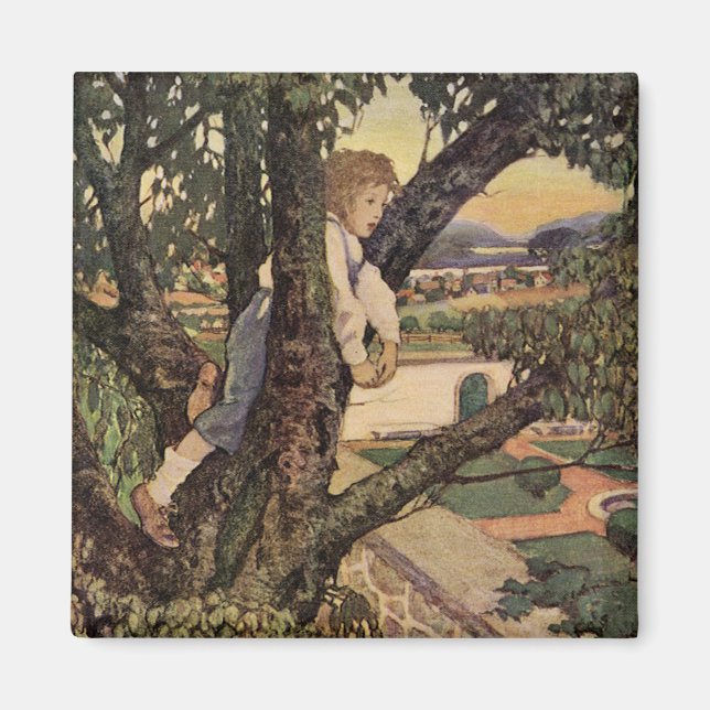 Aimant Vue des arbres par Jessie Willcox Smith (Devant)