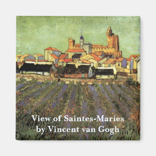 Aimant Vue des Saintes Maries par Vincent van Gogh