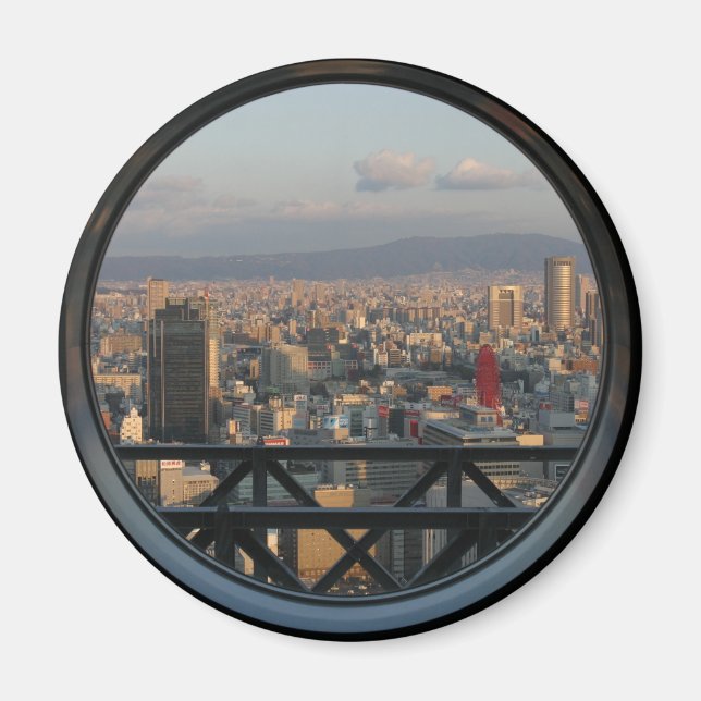 Aimant Vue d'Osaka Japon depuis l'immeuble Umeda Sky (Devant)