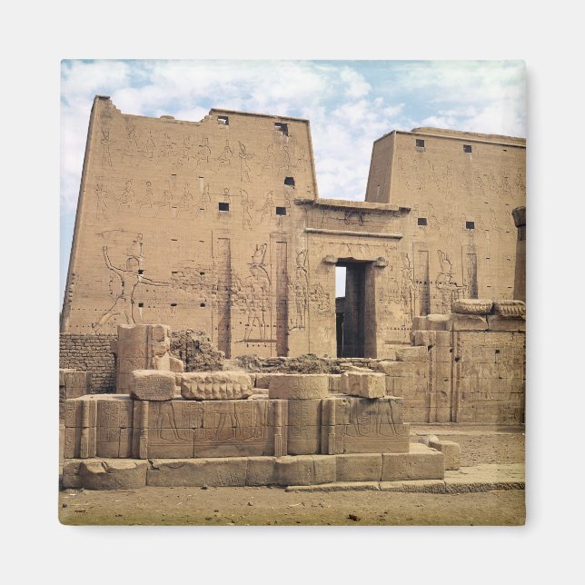 Aimant Vue du premier pylône du Temple de Horus (Devant)