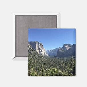 Aimant Vue du tunnel de la vallée de Yosemite en bleu pho