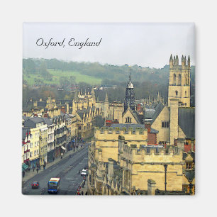 Aimant Vue fantastique, Oxford, Angleterre, High Street #