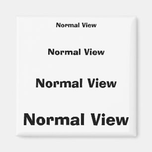 Aimant Vue normale