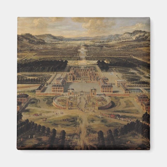 Aimant Vue panoramique du château (Devant)