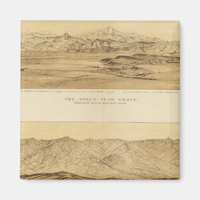 Aimant Vue panoramique sur le Colorado (Devant)