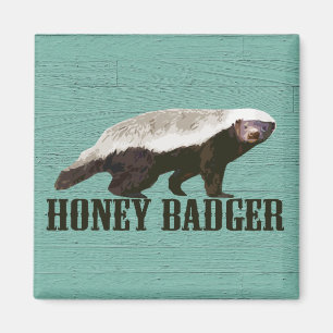 Aimant Vue Profil de Badger de miel