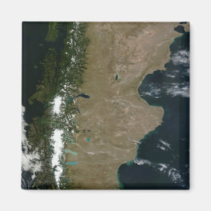 Aimant Vue satellite de la région de Patagonia