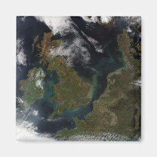 Aimant Vue satellite de l'Europe du Nord