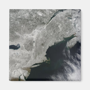 Aimant Vue satellite de neige