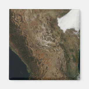 Aimant Vue satellite du paysage du centre de Mexi