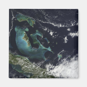Aimant Vue satellite sur les îles Bahama