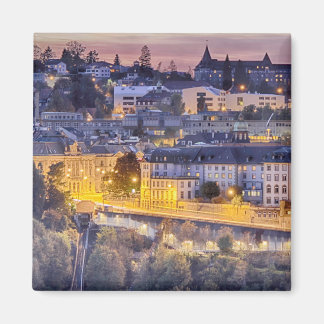Aimant Vue sur Fribourg en début de soirée
