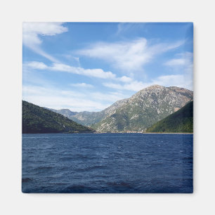 Aimant Vue sur la baie de Boka Kotorska, Monténégro