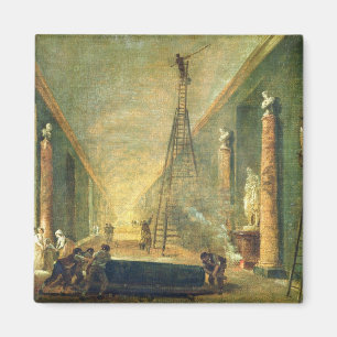 Aimant Vue sur la Grande Galerie du Louvre