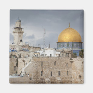 Aimant Vue sur Western Wall Plaza, en fin d'après-midi