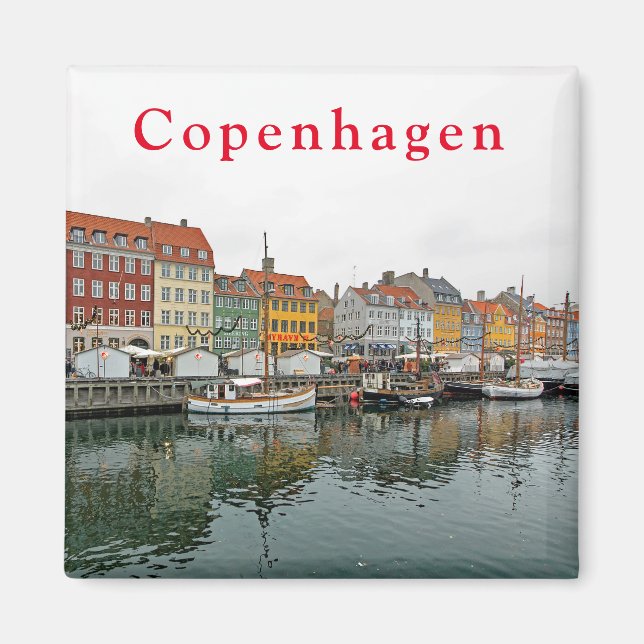 Aimant Vues de Copenhague. Nyhavn P. 3. (Devant)