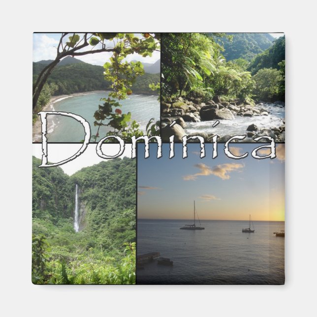 Aimant Vues de l'aimant dominicain (Devant)