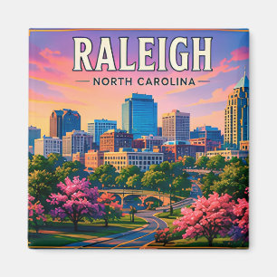 Aimant 🌳 Vues de l'horizon de Raleigh Caroline du Nord