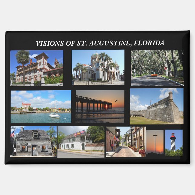 Aimant Vues de St. Augustine, Floride (Recto)
