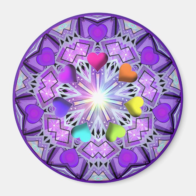 Aimant W2 pourpre (Devant)