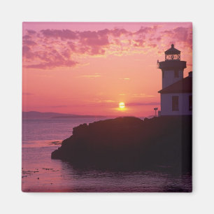 Aimant WA, île de San Juan, phare de Lime Kiln, 1919,