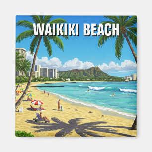 Aimant Waikiki Beach Oahu Hawaii Travel