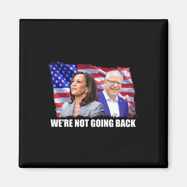 Aimant WAlzheimer 2024 Kamala Harris Première femme prési (Devant)