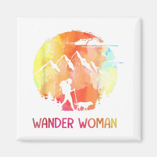 Aimant Wander Femme Randonnée Escalade Camping Cadeaux Fe (Devant)