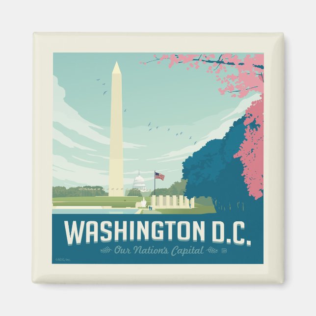 Aimant Washington DC | La capitale de notre nation (Devant)
