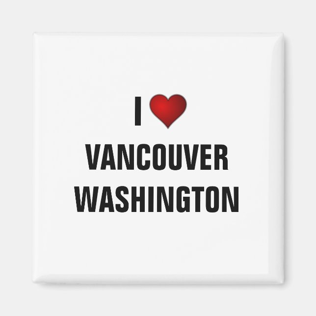 AIMANT WASHINGTON : J'AIME VANCOUVER (Devant)
