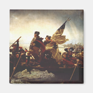 Aimant Washington traversant le Delaware par Emanuel Leut