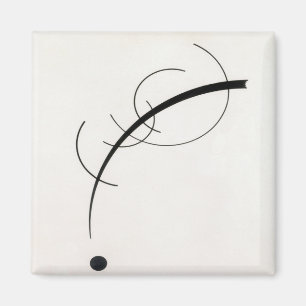 Aimant Wassily Kandinsky Courbe libre jusqu'au point