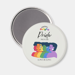 Aimant Watercolor LGBTQ FIDE Mois Party