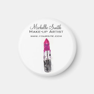 Aimant Watercolor pink lipstick makeup branding