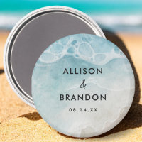 Watercolor Summer Beach Wedding Party